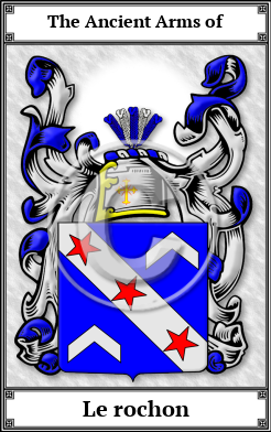 Le rochon Family Crest Download (JPG)  Book Plated - 150 DPI